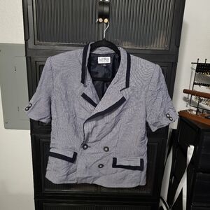 Vintage Kasper Black and White Blazer